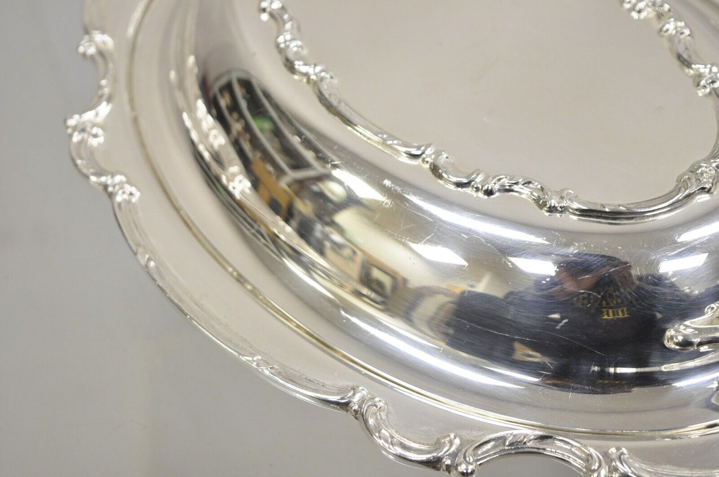 Vintage 1847 Rogers Bros Reflection Silver Plated Covered Vegetable Dish