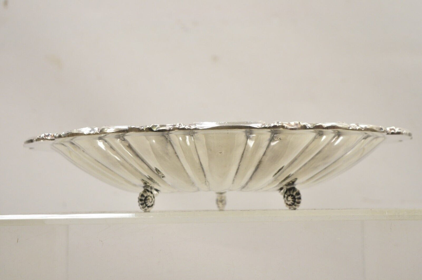 W & SB English Regency Style Silver Plated Large Scallop Clam Shell Serving Dish