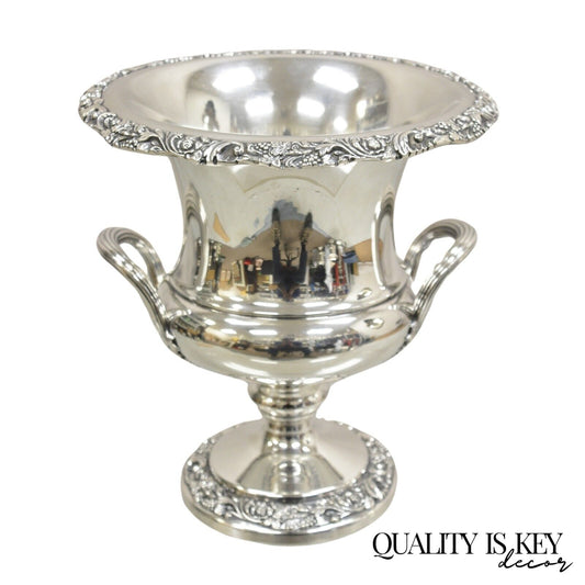 Webster Wilcox International Silver Co Silver Plate Trophy Cup Champagne Chiller