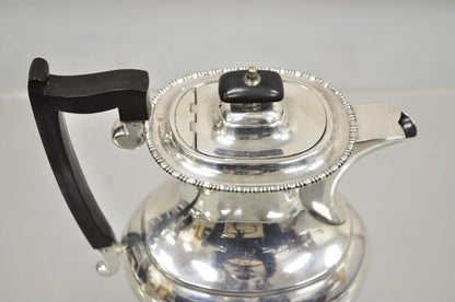 English Victorian Sheffield James Ramsay Dundee Silver Plated Coffee Tea Pot