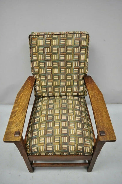 L & JG Stickley Mission Oak Arts & Crafts Lounge Arm Chair Spring Seat Cushion