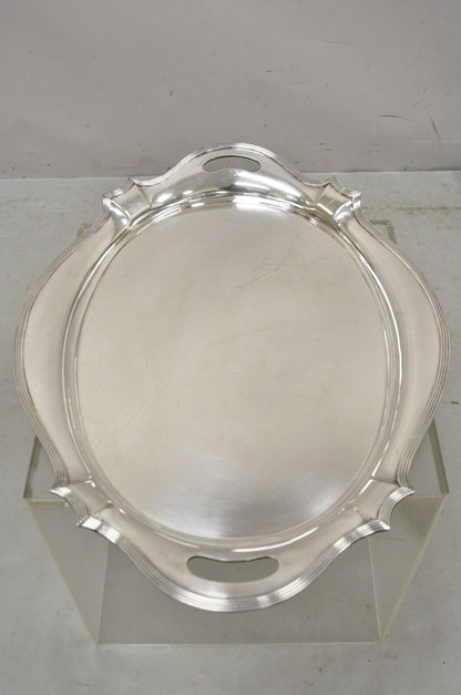 Vintage Gorham Y1038 Art Deco Silver Plated Twin Handle 25" Platter Tray