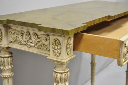 Karges Italian Neoclassical Swedish Style Carved Console Table with One Drawer