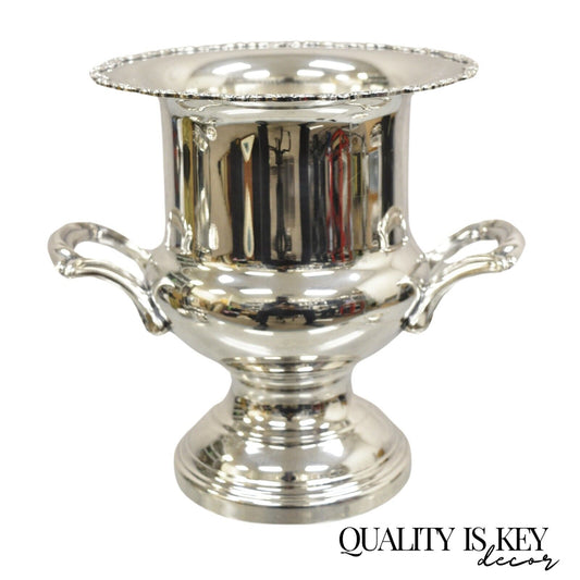 Vintage Oneida Silver Plated Twin Handle Trophy Cup Champagne Chiller Ice Bucket