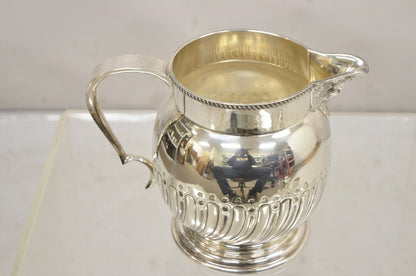 Cheltenham & Co England Silver Plated Hand Chased Bacchus Wine Water Pitcher