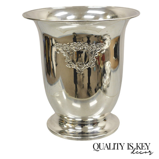 Oneida Victorian Style Silver Plated Embossed Champagne Chiller Ice Bucket