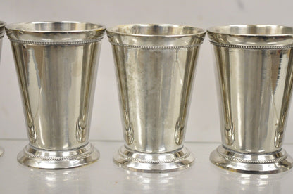 Vintage Mint Julep Silver Plated Cup Tumbler attr Patrick Henry Italy - Set of 6