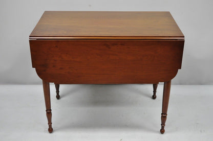 19th Century Antique Cherry Wood American Colonial Drop Leaf Pembroke Table