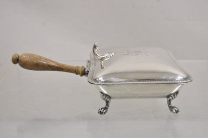 Vintage English Victorian Silver Plated Silent Butler Crumb Catcher