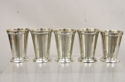 Vintage Mint Julep Silver Plated Cup Tumbler attr Patrick Henry Italy - Set of 6