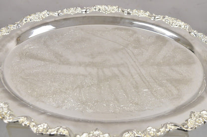 Vintage Towle Large Ornate Victorian Oval Silver Plated Serving Platter Tray