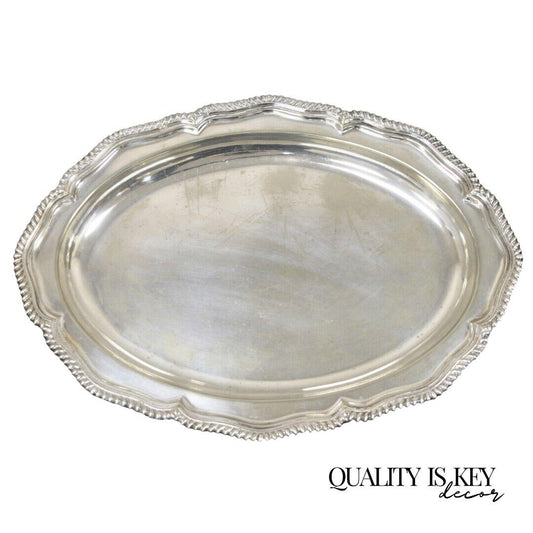 Tiffany & Co Makers Silver Soldered 18" Oval Vegetable Serving Dish Silver Plate