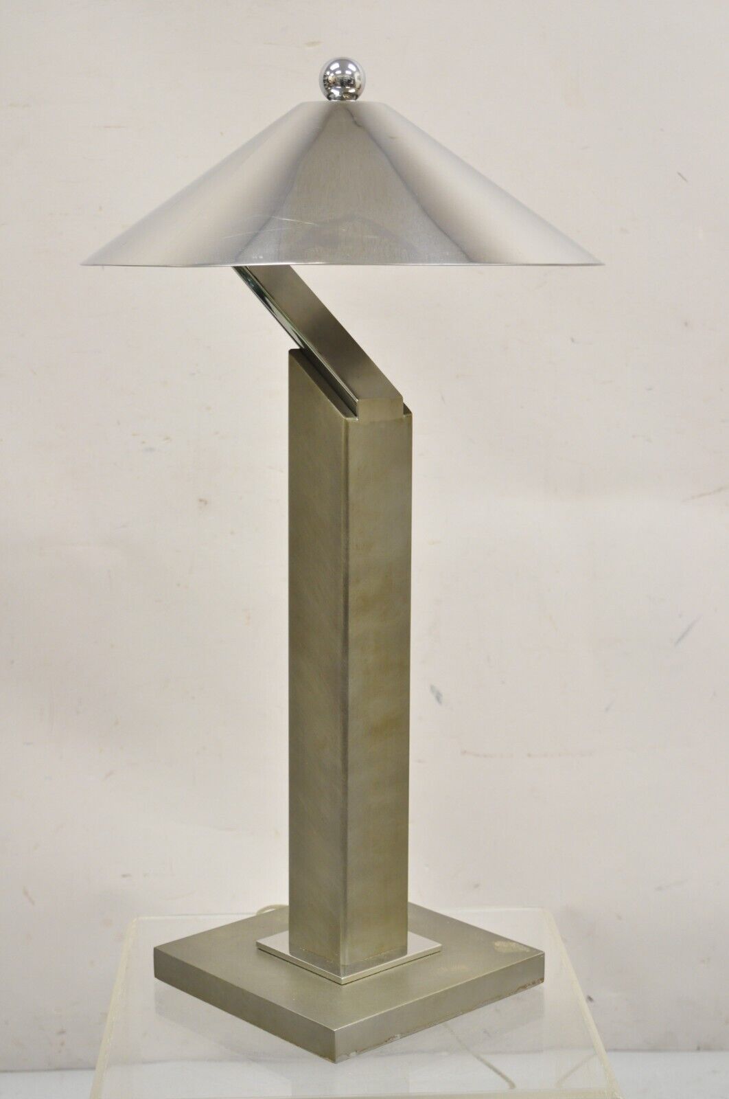 "Arquitectura" Skyscraper Steel Metal Table Lamp by Sergio Orozco for Brueton