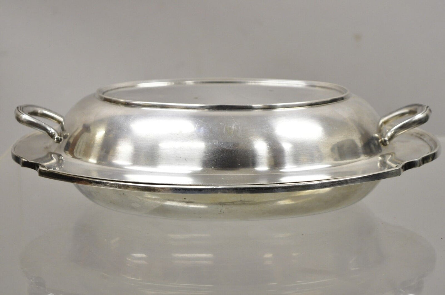 WM Rogers 2272 Washington Silver Plate Victorian Style Lidded Dish