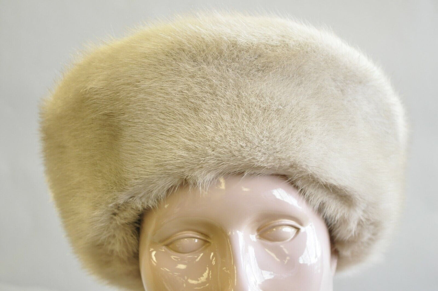 Vintage Flemington Furs Dove Gray Mink Fur Wool Felt Women's Winter Church Hat