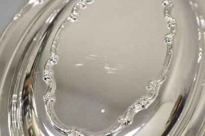 Vintage 1847 Rogers Bros Reflection Silver Plated Covered Vegetable Dish