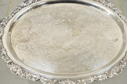 Vintage EPCA Bristol Silver by Poole 73 16 Silver Plated Oval Platter Tray