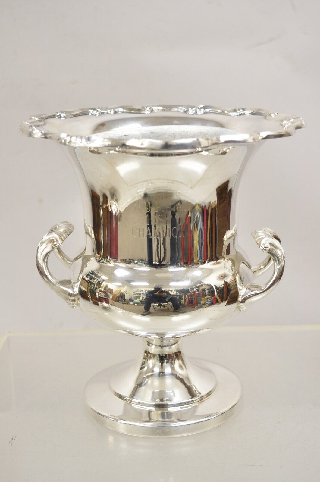 Towle Silver Plated Champagne Chiller Ice Bucket Trophy Cup NJPHA 1988 Champion