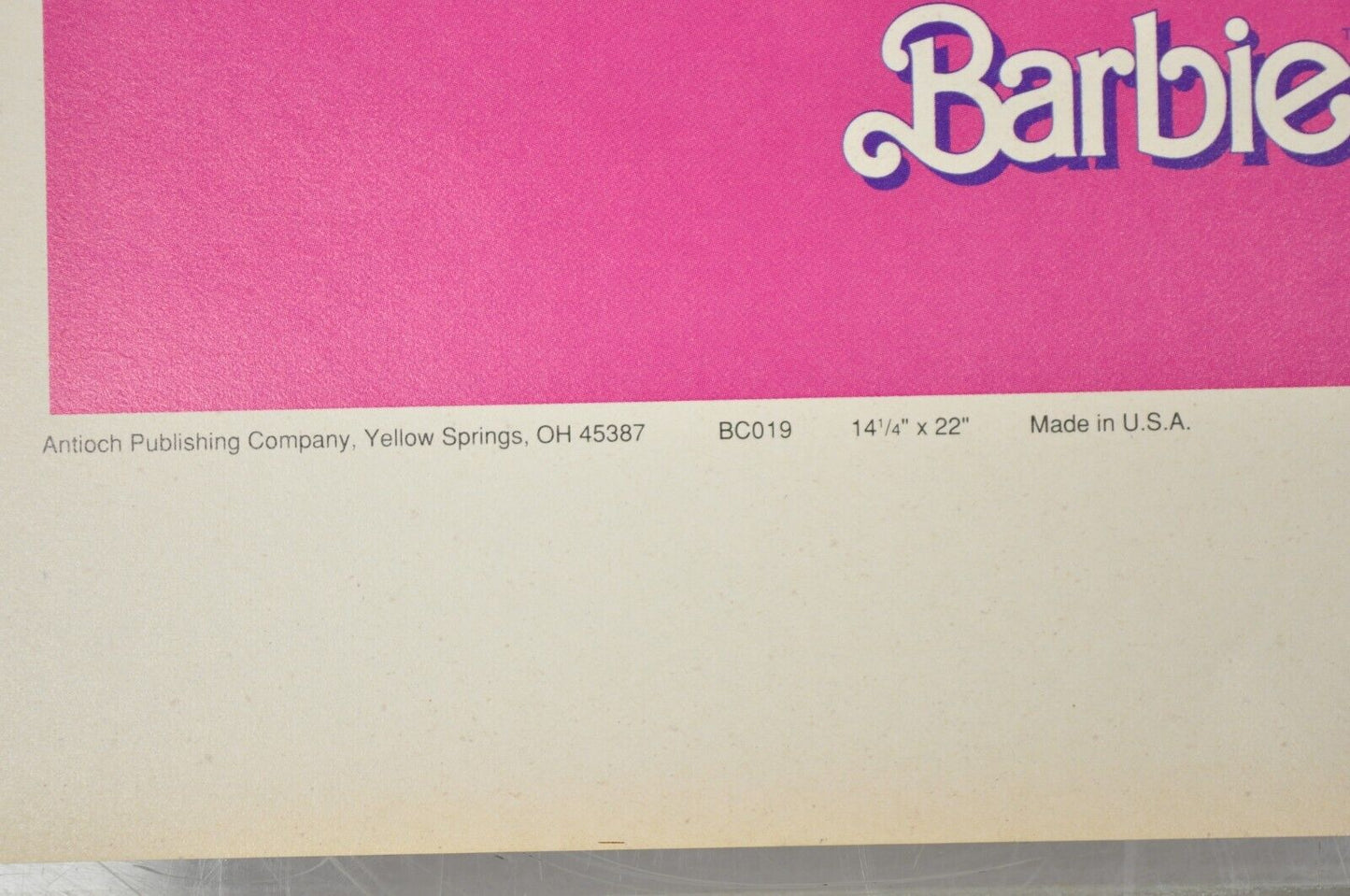 Vintage 1989 Barbie Mattel Original Pink Paper Book Covers NOS - Many Available