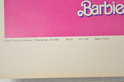 Vintage 1989 Barbie Mattel Original Pink Paper Book Covers NOS - Many Available