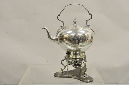 James Dixon & Sons Sheffield Victorian Silver Plated Tilting Coffee Tea Pot