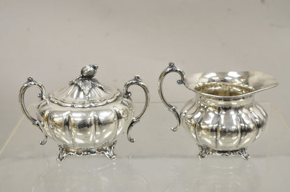 Old English Melon Community Plate Silver Plated Tea &Coffee Set - 4 PC Set