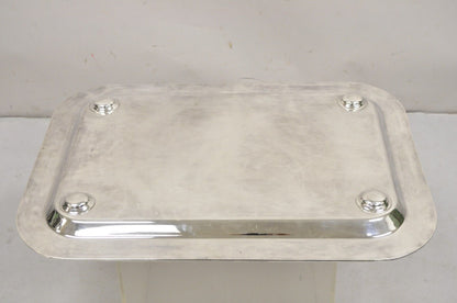 Vintage Devon Argentina Large English Regency Silver Plated Serving Platter Tray