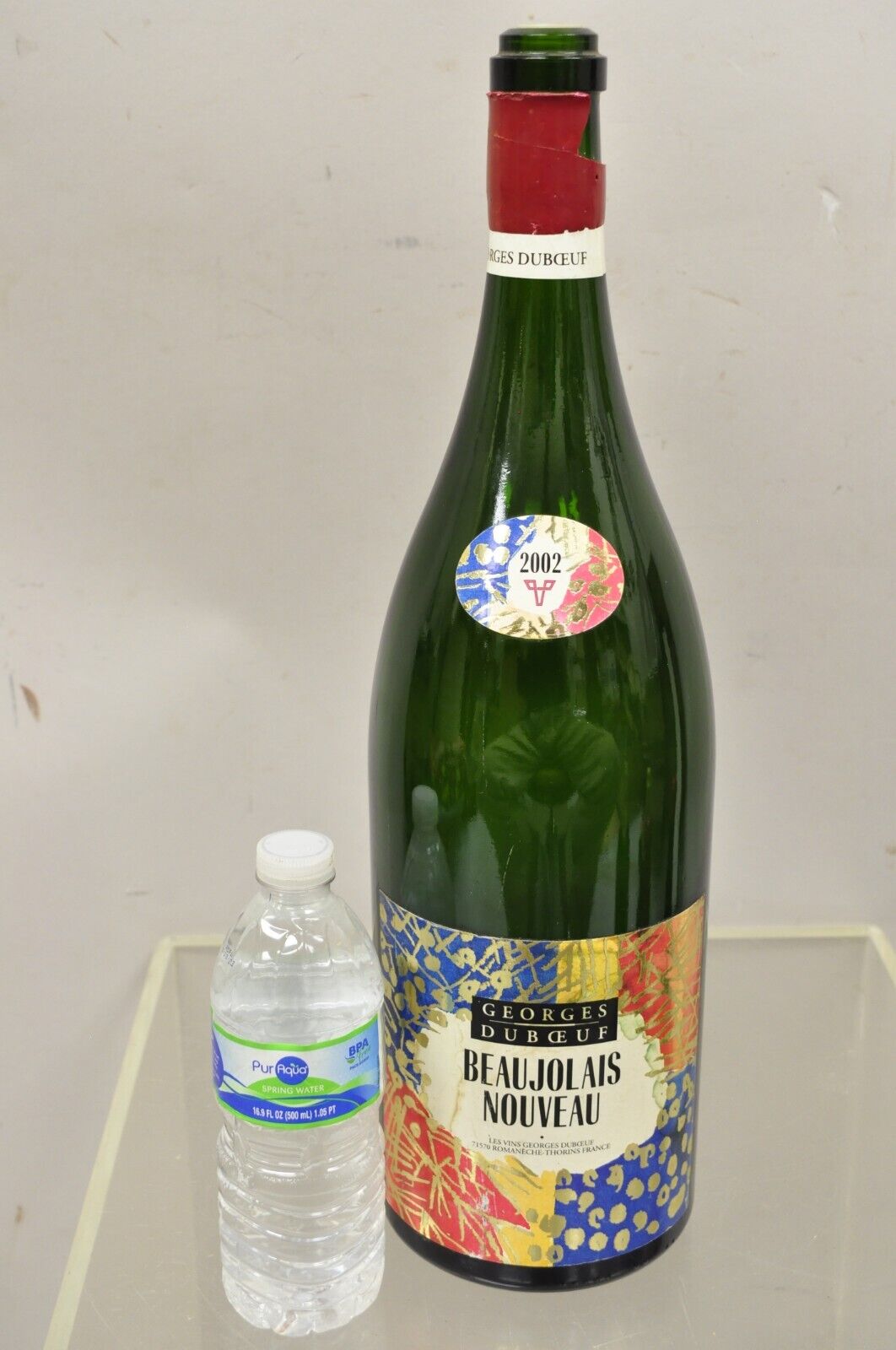 2002 George Duboeuf Beaujolais Nouveau Vtg Display Dummy Wine Champagne Bottle