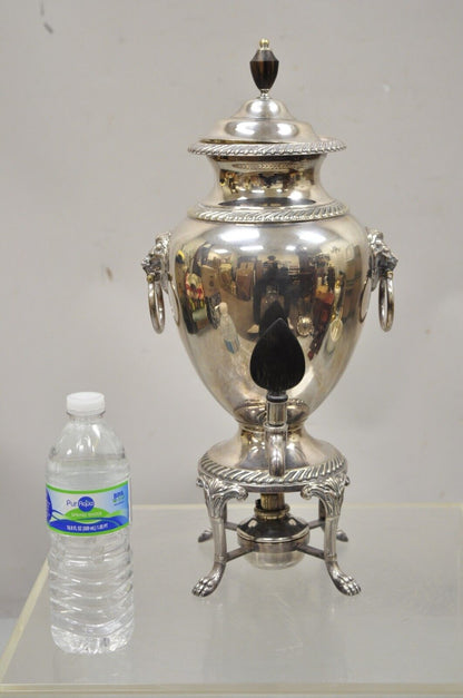 Silver Plated Samovar Coffee Tea Urn Regency Lions By International Silver Co.