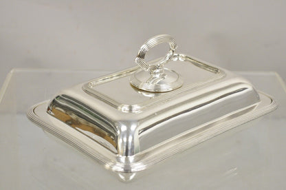 Vintage Goldsmiths & Silversmiths Company Victorian Silver Plated Covered Dish