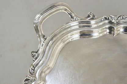 Vintage Reed & Barton Winthrop Twin Handle Silver Plated Serving Platter Tray