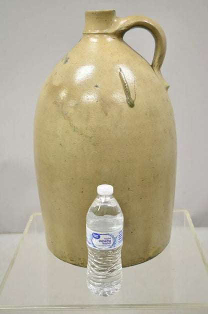 Antique Bangor Stoneware Large 19" Five Gallon Jug Bangor Maine