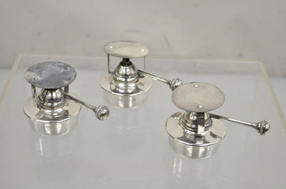 Vintage Sheffield Silver Co Silver Plated 3 Burner Warming Triple Chafing Dish