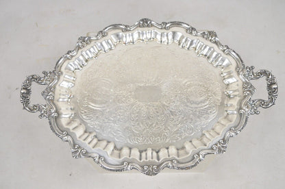 WNS Blackinton Chippendale 146 Silver Plated Oval Serving Platter Tray