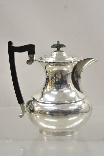 English Victorian Sheffield James Ramsay Dundee Silver Plated Coffee Tea Pot