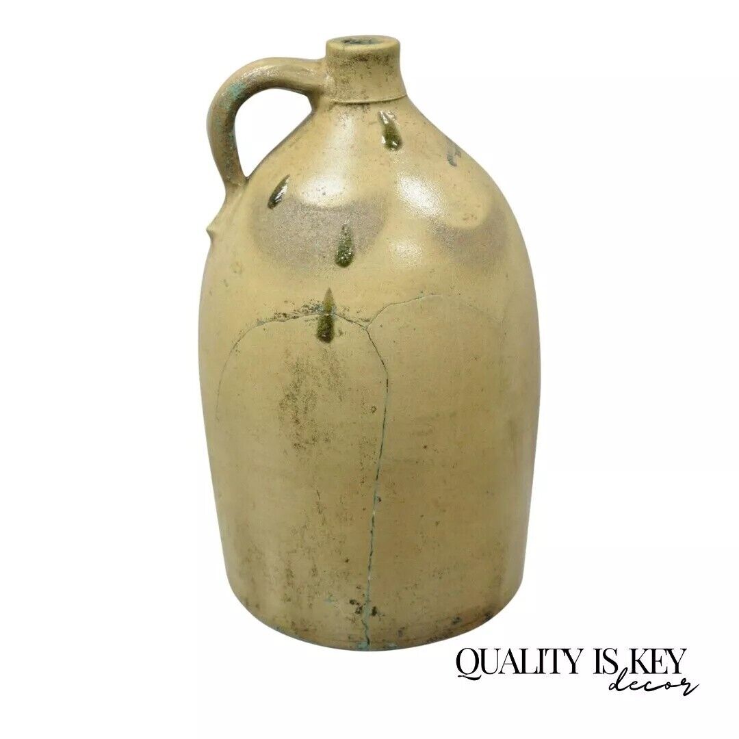 Antique Bangor Stoneware Large 19" Five Gallon Jug Bangor Maine