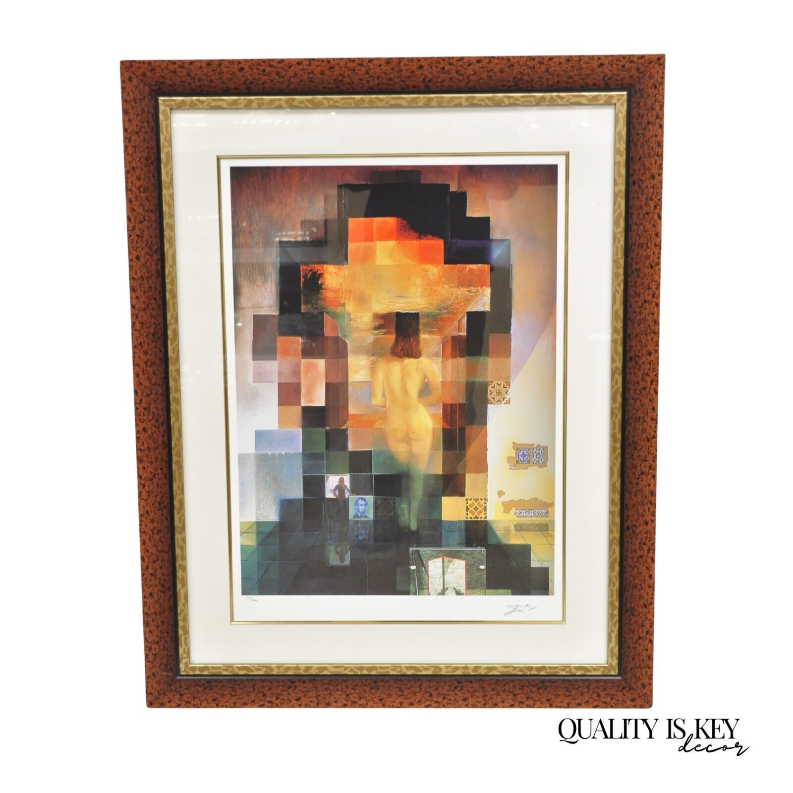 Lincoln in Dalivision Lincoln Vision Salvador Dali Giclee Print Limited 134/300