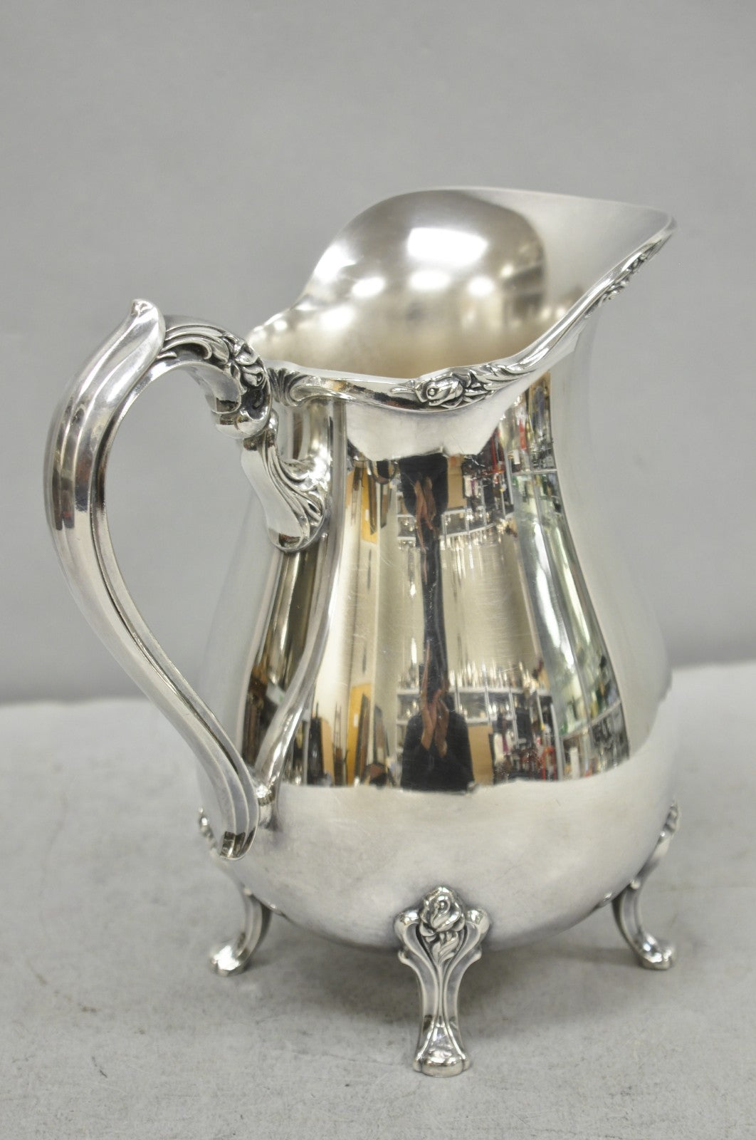 Vintage Webster Wilcox "Sylvia" Silver Plated Bulbous Footed Water Pitcher