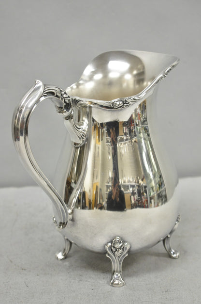 Vintage Webster Wilcox "Sylvia" Silver Plated Bulbous Footed Water Pitcher