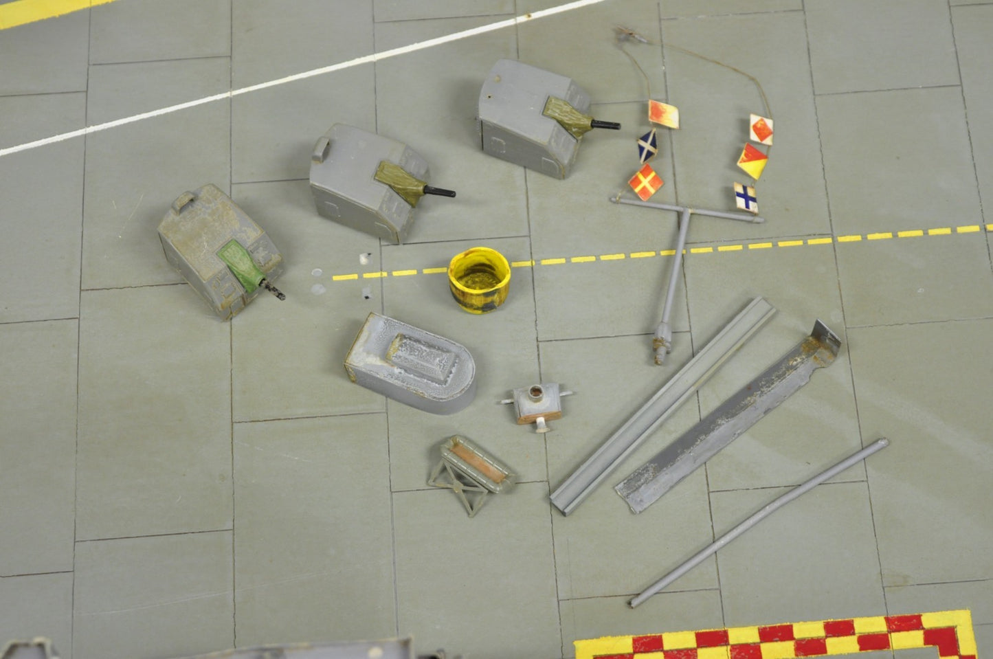 Vintage Large 84" USS Nimitz CVN-68 Aircraft Carrier Navy Military Model Ship 37