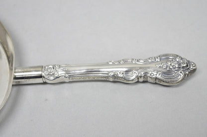 Vintage English Victorian Silver Plated Rose Flower Table Butler Crumb Catcher