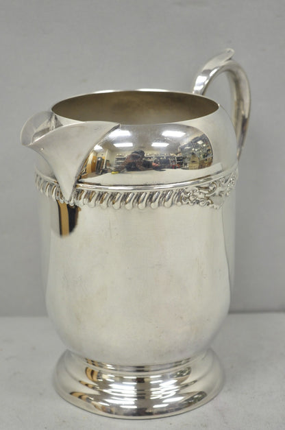 Vintage Sheridan Victorian Style Silver Plated Lemonade Beverage Water Pitcher