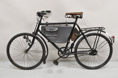 Antique WWII Swiss Army 1945 MO-05 Military Bicycle Bike with Leather Frame Pack