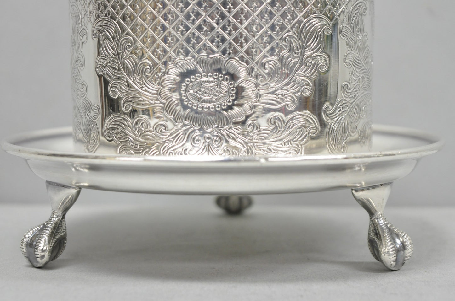 Vintage Viners of Sheffield English Regency Silver Plated Wine Bottle Coaster