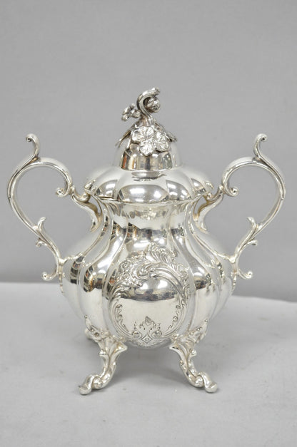 Vintage Reed & Barton Winthrop Shield 1795 E Silver Plated Tea Set - 6 Pc Set