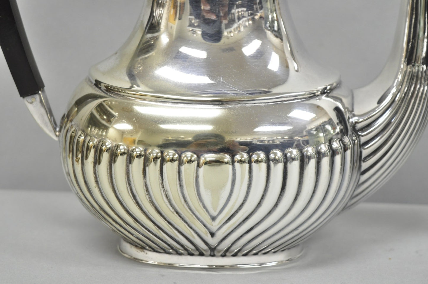 Antique English Sheffield B. Altman Art Deco Silver Plated Tea Service Set, 4 Pc