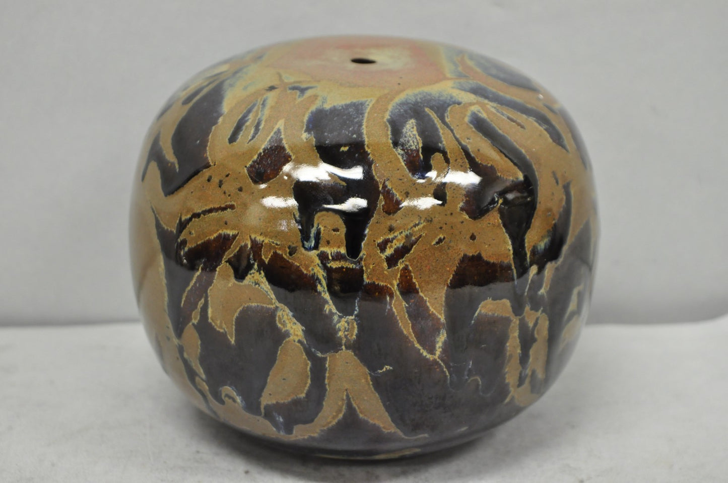 Vintage Alisa Liskin Claussen Studio Signed Ceramic Glazed Pottery Vessel Vase