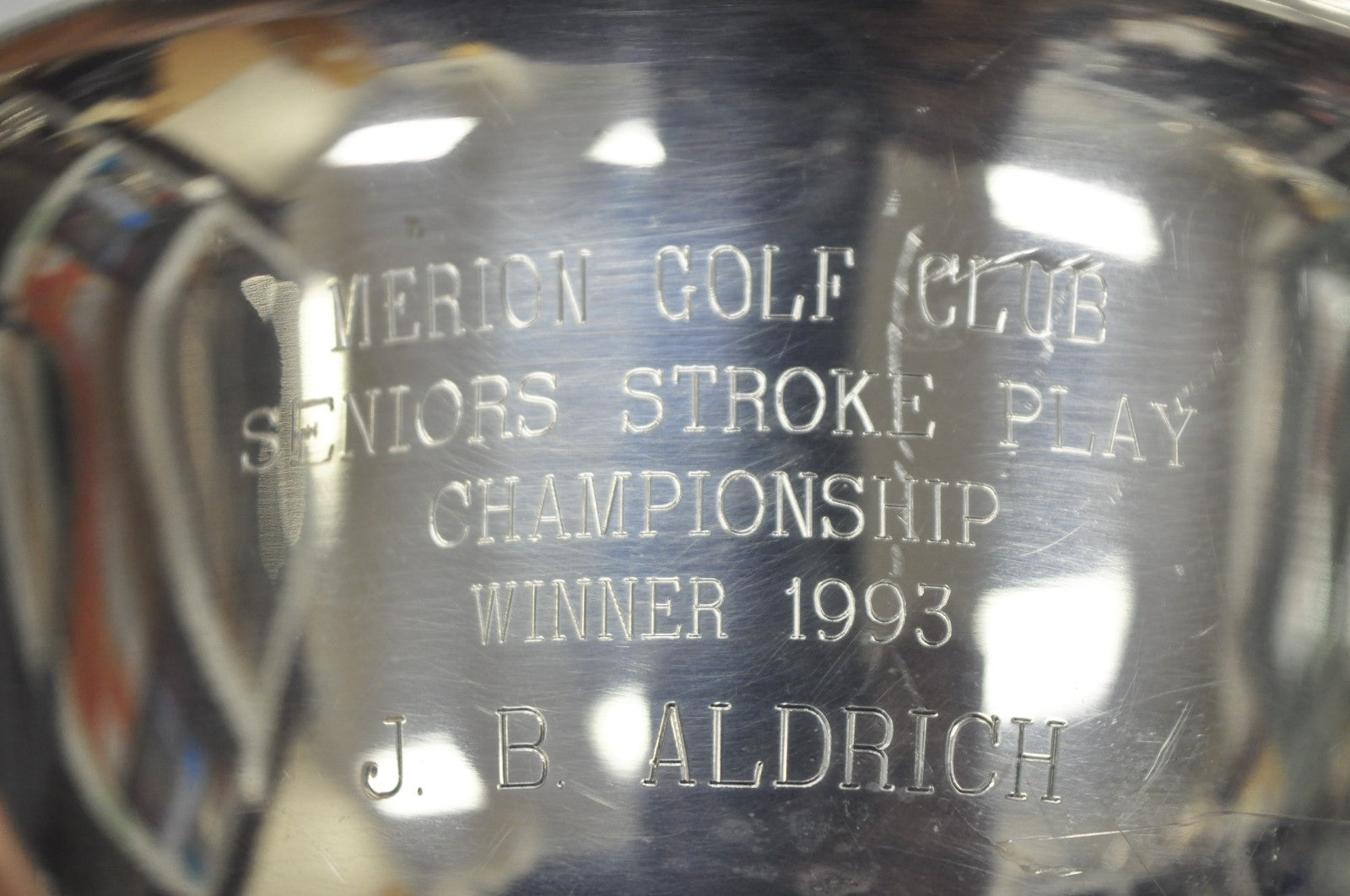 Vintage Regency Style Silver Plated Pewter 1993 Merion Golf Club Award Bowl