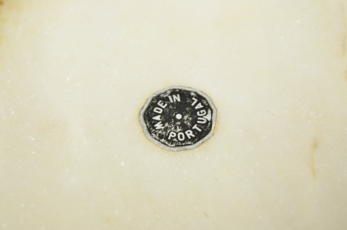 Vintage Mid Century Modern Fish Marble Metal Cutting Board Sushi Serving Platter