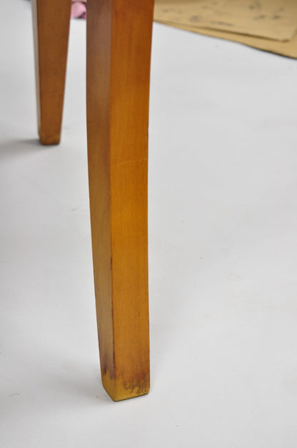 Biedermeier Empire Style Maple Wood Double X Back Dining Room Chairs - Set of 6